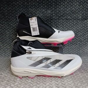 Adidas Adizero Impact+ TPU Men's Baseball Cleats White Black Pink Size 11.5